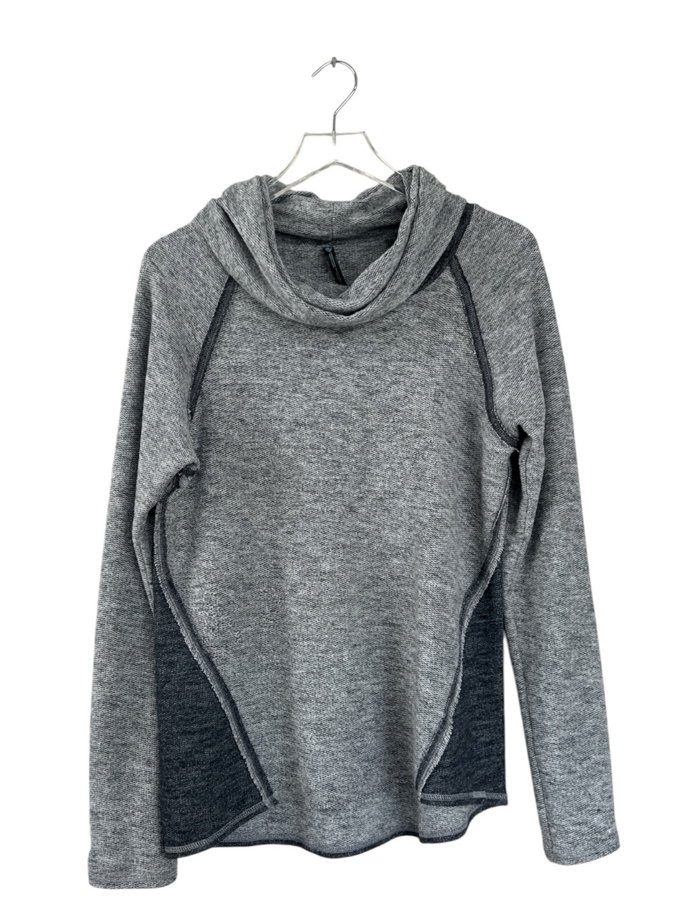 KÜHL Nova Pullover Women’s Large Gray Cowl Neck Wool Blend Sweater Top